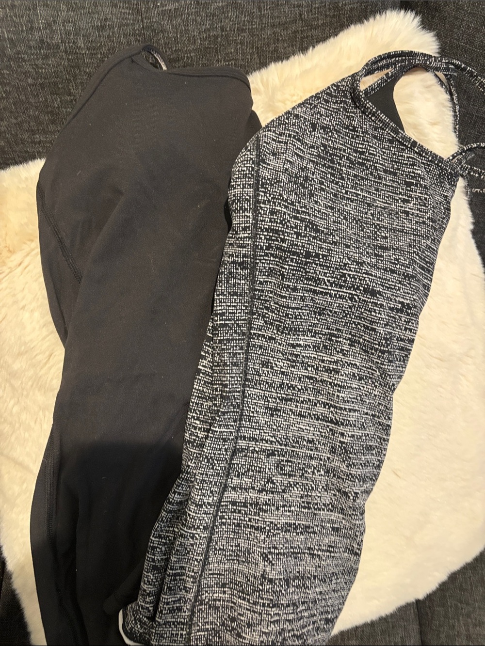 lululemon athletica Black Strappy Sports Tank